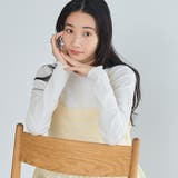 メロー袖 クルーネック ロングスリーブTシャツ | coen【women】 | 詳細画像1