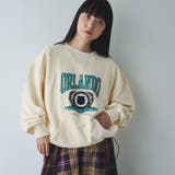 OFF WHITE | ロゴプリントカンガルーポケット裏毛スウェット | coen【women】