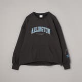 DK.GRAY | ロゴプリントカンガルーポケット裏毛スウェット | coen【women】