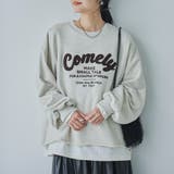 アソートロゴ刺繍裏毛クルーネックスウェット | coen【women】 | 詳細画像2 
