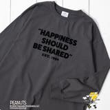 DK.GRAY | PEANUTS(ピーナッツ)×coen 天竺ロングスリーブＴシャツ | coen【women】