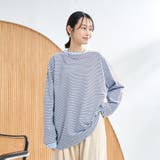 【WEB限定】USAコットンレトロボーダーTシャツ | coen【women】 | 詳細画像17