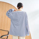 【WEB限定】USAコットンレトロボーダーTシャツ | coen【women】 | 詳細画像18