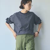 【WEB限定】USAコットンレトロボーダーTシャツ | coen【women】 | 詳細画像7
