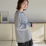 WHITE | 【WEB限定】USAコットンレトロボーダーTシャツ | coen【women】