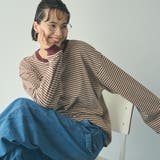 WINE | 【WEB限定】USAコットンレトロボーダーTシャツ | coen【women】