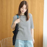 メロークルー 半袖リブTシャツ | coen【women】 | 詳細画像14 