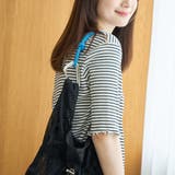 メロークルー 半袖リブTシャツ | coen【women】 | 詳細画像17 