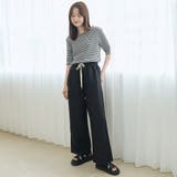 メロークルー 半袖リブTシャツ | coen【women】 | 詳細画像18 