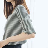 メロークルー 半袖リブTシャツ | coen【women】 | 詳細画像22 