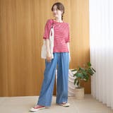 メロークルーネック リブ半袖ゆるTシャツ | coen【women】 | 詳細画像12 
