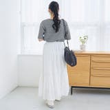 メロークルーネック リブ半袖ゆるTシャツ | coen【women】 | 詳細画像19 