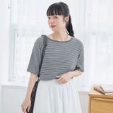メロークルーネック リブ半袖ゆるTシャツ | coen【women】 | 詳細画像20 