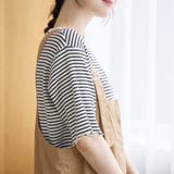 メロークルーネック リブ半袖ゆるTシャツ | coen【women】 | 詳細画像6 