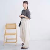 メロークルーネック リブ半袖ゆるTシャツ | coen【women】 | 詳細画像7 
