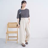 メロークルーネック リブ半袖ゆるTシャツ | coen【women】 | 詳細画像8 