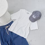 メローヘンリーネック リブ半袖ゆるTシャツ | coen【women】 | 詳細画像1 