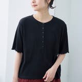メローヘンリーネック リブ半袖ゆるTシャツ | coen【women】 | 詳細画像7 