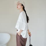 杢オーバーダイロゴヴィンテージライクTシャツ | coen【women】 | 詳細画像3