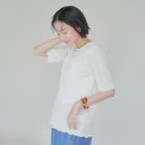 ポコポコハーフスリーブTシャツ | coen【women】 | 詳細画像3