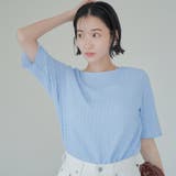 LT.BLUE | ポコポコハーフスリーブTシャツ | coen【women】