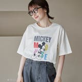 【MICKEY(ミッキー) / 別注】アソートカラフルロゴプリントユニTシャツ | coen【women】 | 詳細画像1