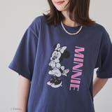 NAVY | 【MICKEY(ミッキー) / 別注】アソートカラフルロゴプリントユニTシャツ | coen【women】