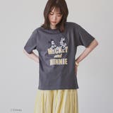 ミッキー&ミニー コンパクトプリントTシャツ | coen【women】 | 詳細画像4