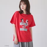 ミッキー&ミニー コンパクトプリントTシャツ | coen【women】 | 詳細画像9