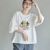 【MICKEY(ミッキー) / 別注】ミッキー&ミニー袖フレアTシャツ | coen【women】 | 詳細画像2
