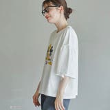 【MICKEY(ミッキー) / 別注】ミッキー&ミニー袖フレアTシャツ | coen【women】 | 詳細画像3