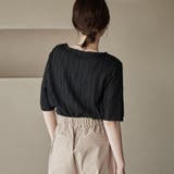 ナミナミジャガードメロー五分袖Tシャツ | coen【women】 | 詳細画像10