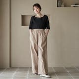 ナミナミジャガードメロー五分袖Tシャツ | coen【women】 | 詳細画像12