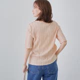 ナミナミジャガードメロー五分袖Tシャツ | coen【women】 | 詳細画像16