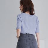 ナミナミジャガードメロー五分袖Tシャツ | coen【women】 | 詳細画像22