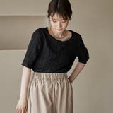 ナミナミジャガードメロー五分袖Tシャツ | coen【women】 | 詳細画像8