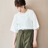 OFF WHITE | 配色メローデザインTシャツ | coen【women】