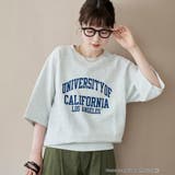 【UCLA 別注】 カレッジプリント裏毛ハーフスリーブプルオーバー | coen【women】 | 詳細画像2