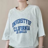 【UCLA 別注】 カレッジプリント裏毛ハーフスリーブプルオーバー | coen【women】 | 詳細画像5