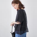 チビロゴ刺繍シアーオーバーTシャツ | coen【women】 | 詳細画像12 