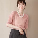シアーベロアハーフスリーブTシャツ | coen【women】 | 詳細画像14