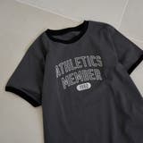 フロッキーロゴプリントリンガーTシャツ | coen【women】 | 詳細画像11 