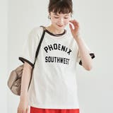 フロッキーロゴプリントリンガーTシャツ | coen【women】 | 詳細画像12 