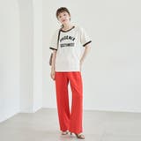 フロッキーロゴプリントリンガーTシャツ | coen【women】 | 詳細画像15 