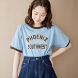 フロッキーロゴプリントリンガーTシャツ | coen【women】 | 詳細画像18 