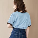 フロッキーロゴプリントリンガーTシャツ | coen【women】 | 詳細画像19 