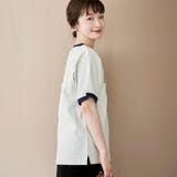 フロッキーロゴプリントリンガーTシャツ | coen【women】 | 詳細画像4 