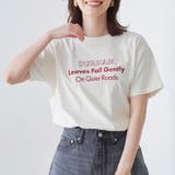 配色ロゴ刺繍Tシャツ | coen【women】 | 詳細画像1 