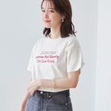 配色ロゴ刺繍Tシャツ | coen【women】 | 詳細画像2 