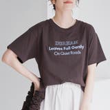 DK.BROWN | 配色ロゴ刺繍Tシャツ | coen【women】